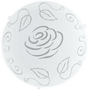 Wand/Deckenleuchte E27 1x60W weiß/Motiv Rose MARS 1