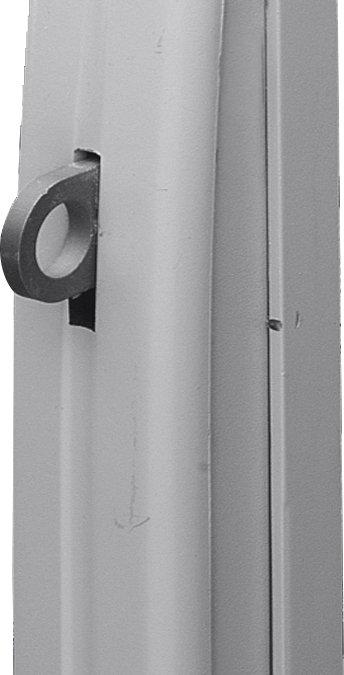 Komfortgriff RAL 7035 für Verschlußeinsatz +Vorhängeschloß