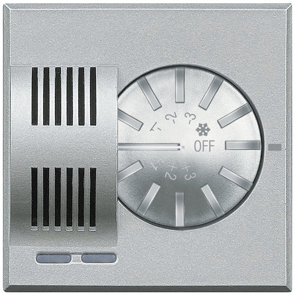 Raumthermostat mit Stellrad Aluminium
