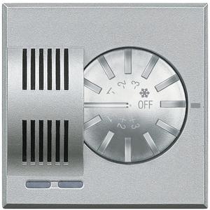 Raumthermostat mit Stellrad Aluminium