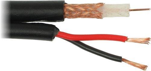Video-Kombi-Kabel RG 59 + 2x0,75 SW RG 59 + 2x0,75 schwarz