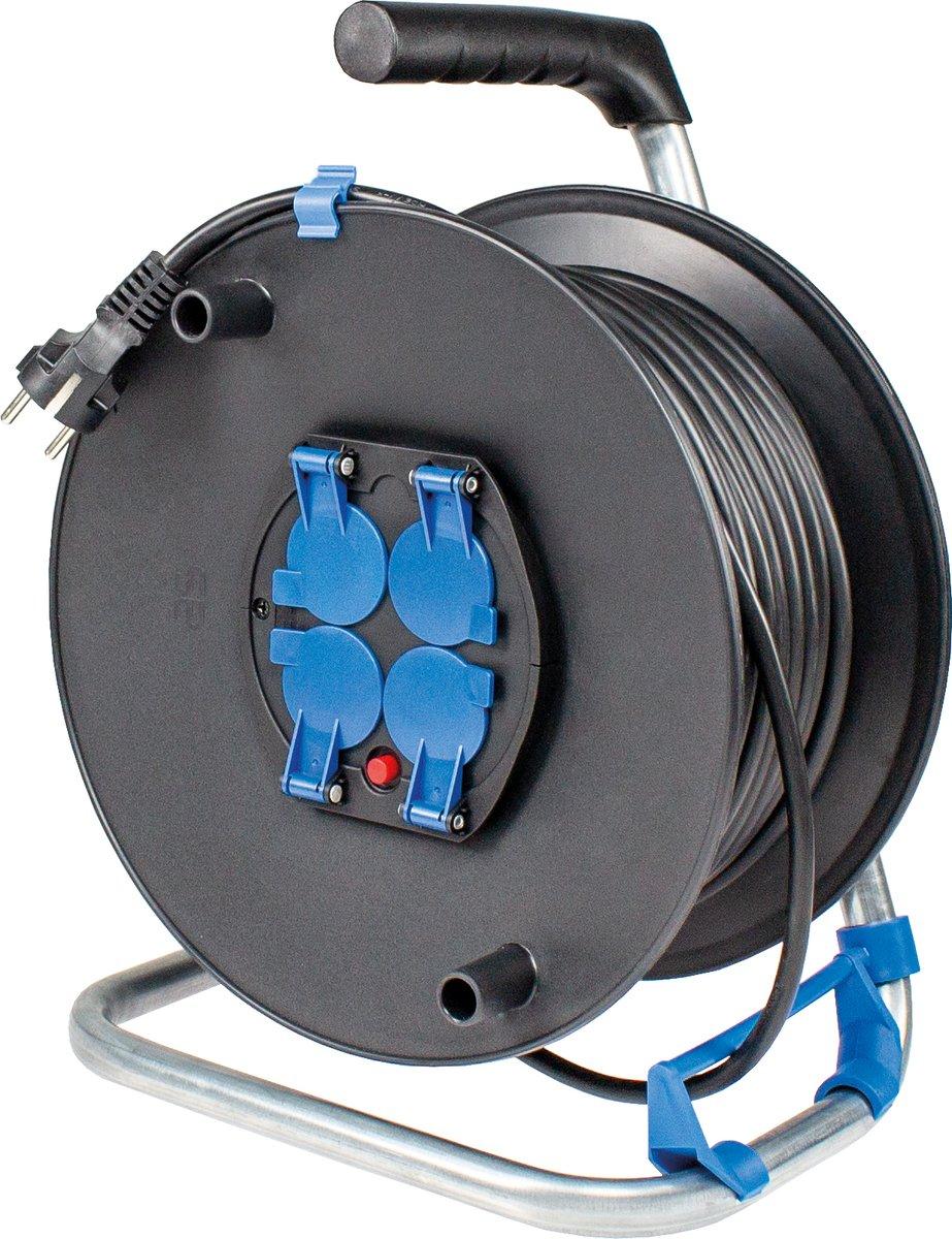 Kabeltrommel mit 50 m Kabel 3x1,5 mm² 4xSSTD