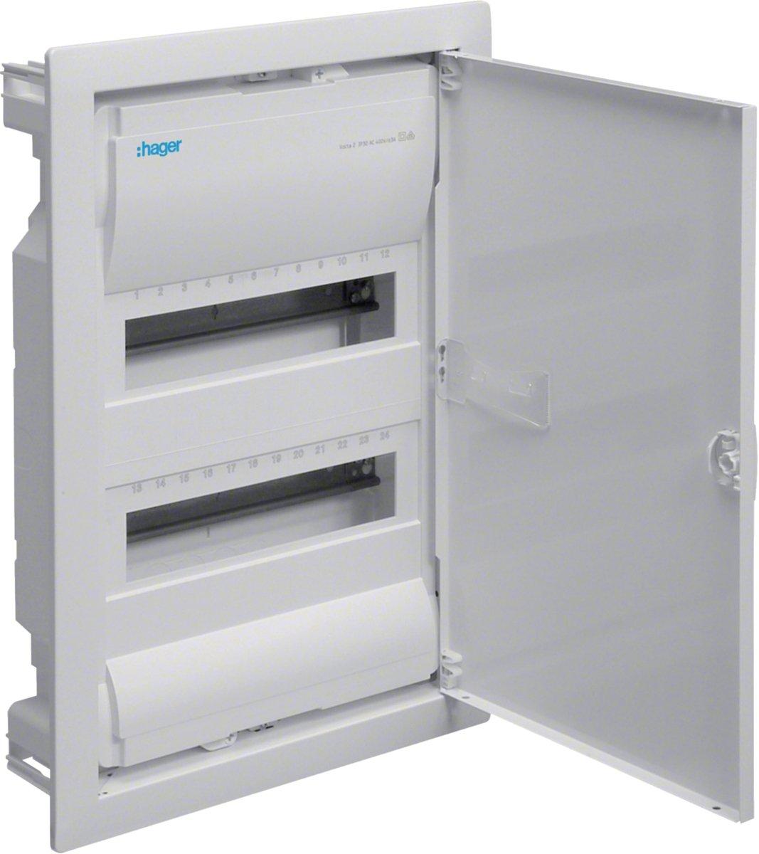 Unterputz-Kleinverteiler 2-reihig 24M+Tür UP IP30 VU24AT