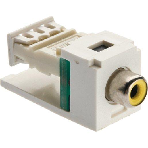 Cinch Modul Video Zubehör polarweiß/gelb