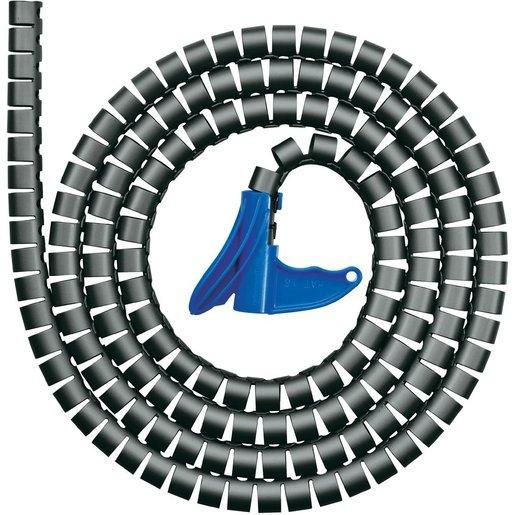 Spiralschlauch + WZ HWPP 25mm PP Schwarz 25M ME