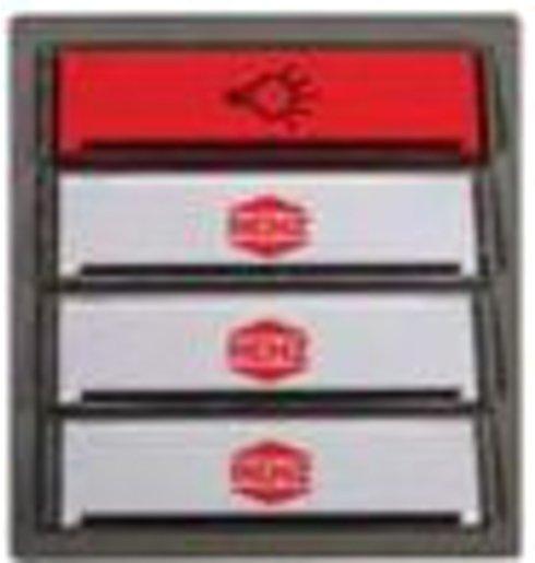 Kombinierte Licht- und Klingelmodule mit 1 Licht- und 1 Klingeltaster