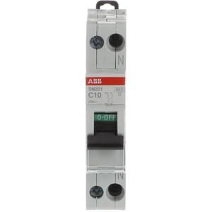 LS-Schutzschalter 1+N polig 6kA C-Char 10A 1TE