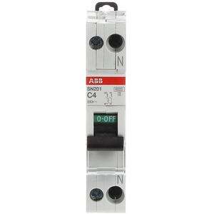 LS-Schutzschalter 1+N polig 6kA C-Char 4A 1TE