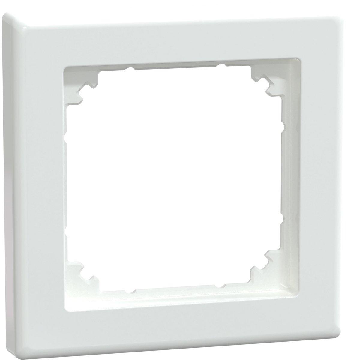 Abdeckrahmen 1-fach aktivweiß glänzend