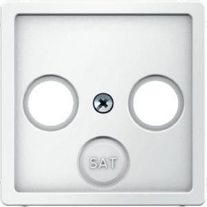 Zentralstück für Antennen-Steckdose 2- und 3Loch Q.1 polarweiß