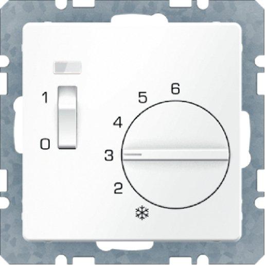 Raumtemperaturregler mit Öffner Zentralstück Wippschalter und LED Q.1