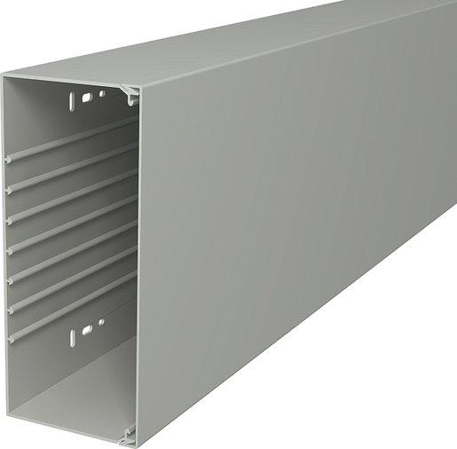 Leitungsführungskanal mit Bodenlochung 100x230 mm steingrau