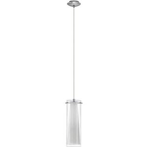 Hängeleuchte 1xE27 max. 60W chrom/klar/weiß PINTO