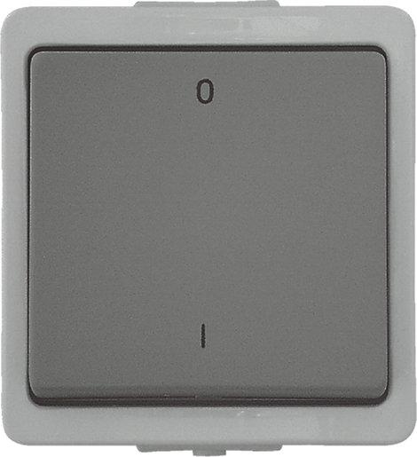 Feuchtraum Ausschalter 2-pol mit 0+I AP