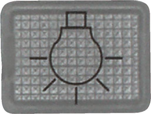 Linse mit Symbol Licht f. Kontrollschalter- und taster