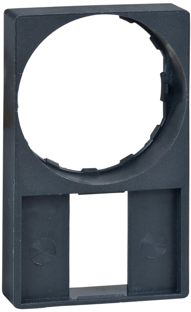 Schildträger 30x50mm o. Schild für Ø 22 Geräte m. rundem Frontelement