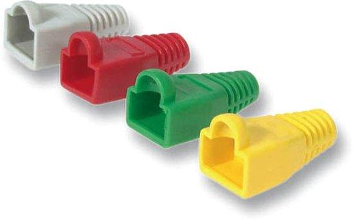 Knickschutztülle schwarz für 8polige Modular RJ Stecker