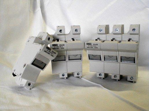 Sockel "ZS-Modul" 3-pol. 690/600V für 22x58 Sicherung "ES"