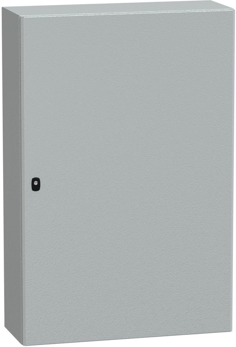 S3D Wandschrank Stahlblech mit Volltür mit Montageplatte H1200 x B800 x T300 mm