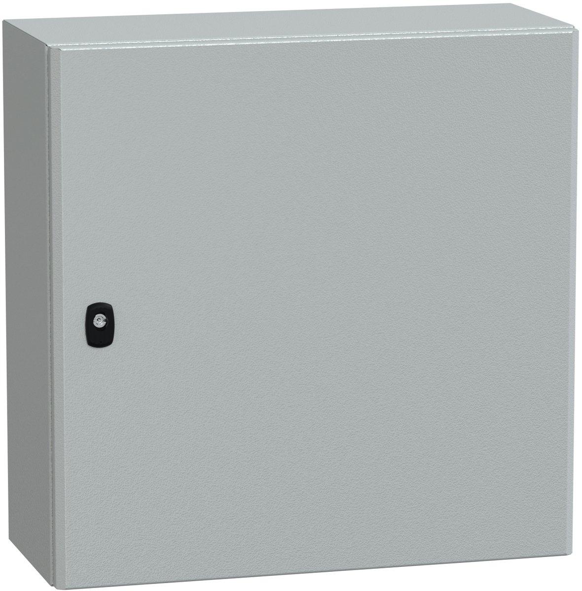 S3D Wandschrank Stahlblech mit Volltür mit Montageplatte H600 x B600 x T250 mm