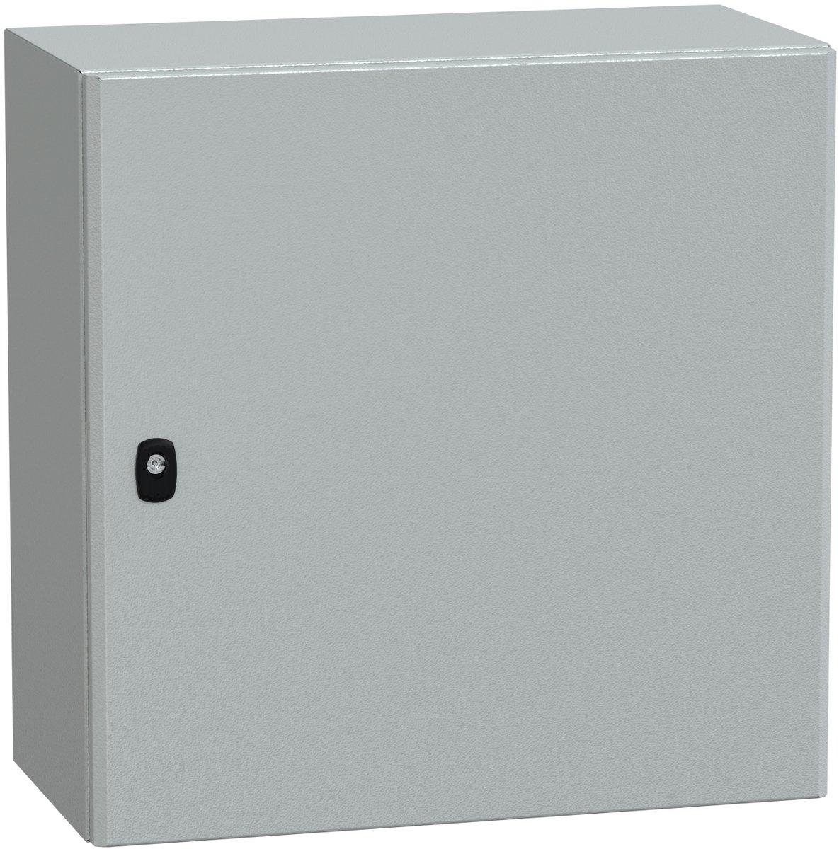 S3D Wandschrank Stahlblech mit Volltür mit Montageplatte H600 x B600 x T300 mm