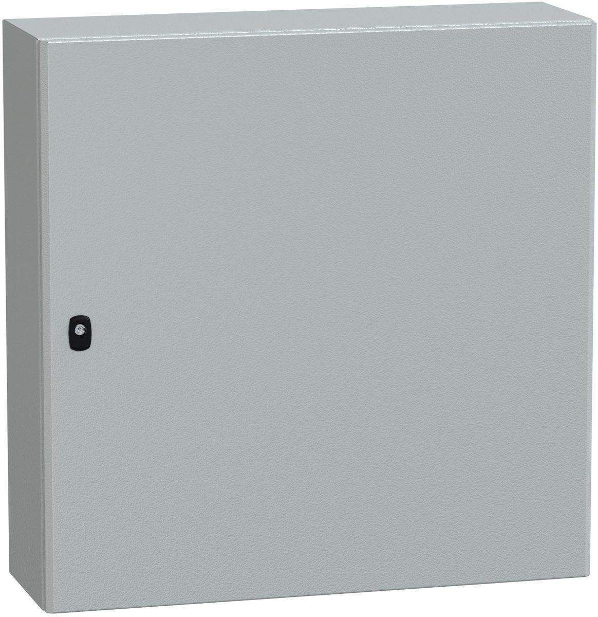 S3D Wandschrank Stahlblech mit Volltür mit Montageplatte H800 x B800 x T250 mm