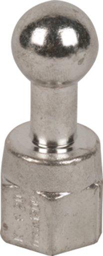 Kugelfestpunkt 45° abgewinkelte Kugel Ø 25 mm M16 68 mm lang