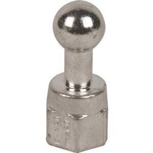Kugelfestpunkt 45° abgewinkelte Kugel Ø 25 mm M16 68 mm lang