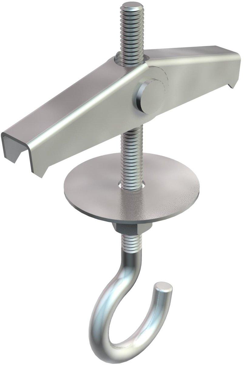 Federklappdübel mit Deckenhaken M4x70mm St G