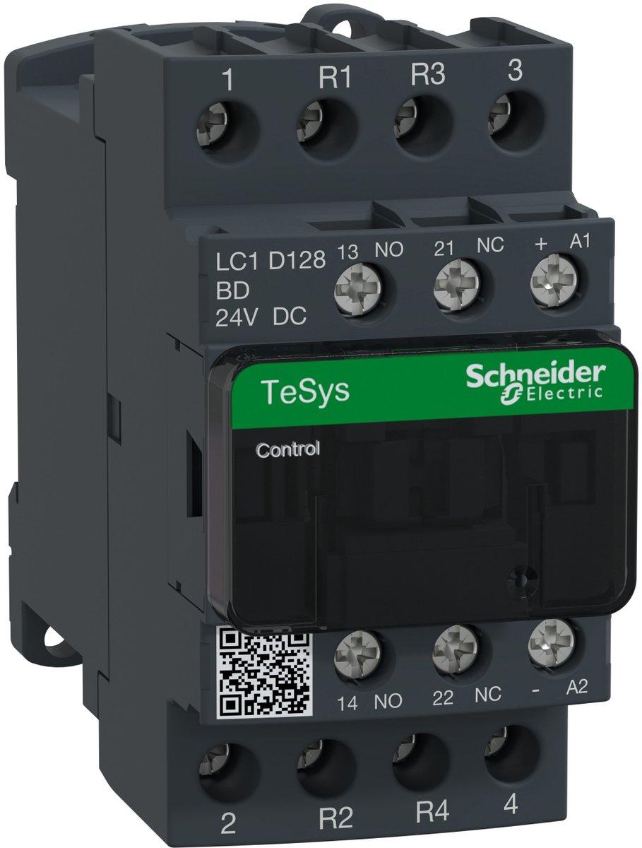 Leistungsschütz AC-schaltend 2S2O 25A-AC1 1S1O 24V DC LC1-D128BD