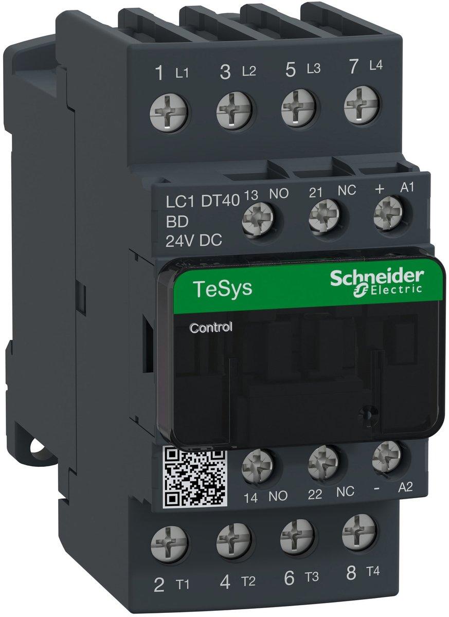 Leistungsschütz AC-schaltend 4P 40A-AC1 1S1O 24V DC LC1-DT40BD