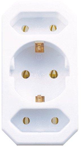 Adapter 2 x EURO 1 x SCHUKO