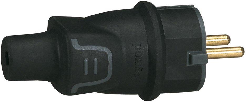 Gummistecker schwarz