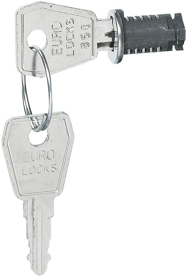 Schloß mit 2 Schlüsseln zum Einbau in Plexo Verteilertüren