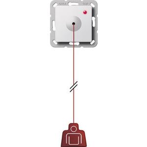 Zugtaster für System 55 reinweiß