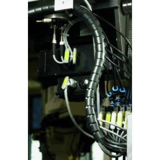 Spiralschlauch + WZ HWPP 30mm PP Schwarz 25M ME