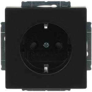 SCHUKO Steckdosen-Einsatz Safety+ schwarz matt - Plattform 63
