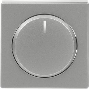 Zentralscheibe für Dimmer Drehknopf mit Glimmlampe alusilber - Plattform 63