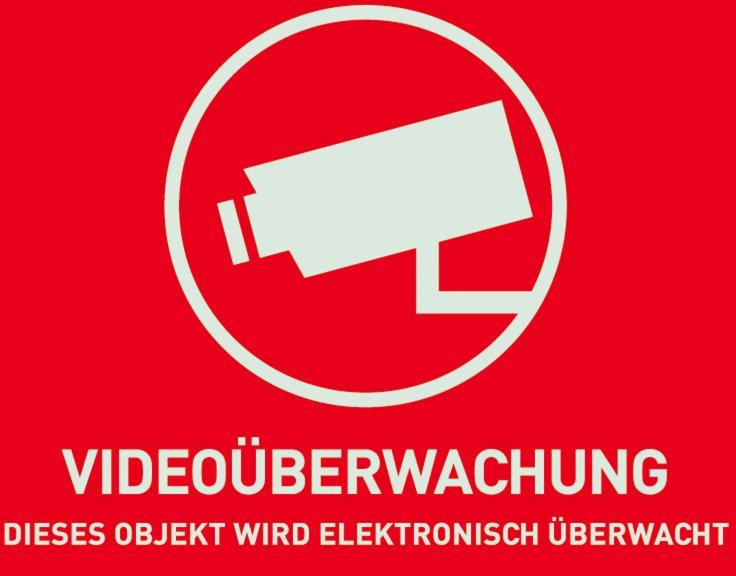 Warn-Aufkleber Video ohne ABUS Logo 148x105mm