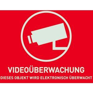 Warn-Aufkleber Video ohne ABUS Logo 148x105mm