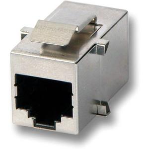 RJ45 Adapter Snap-in Buchse/Buchse Verbinder ,geschirmt Edelstahl