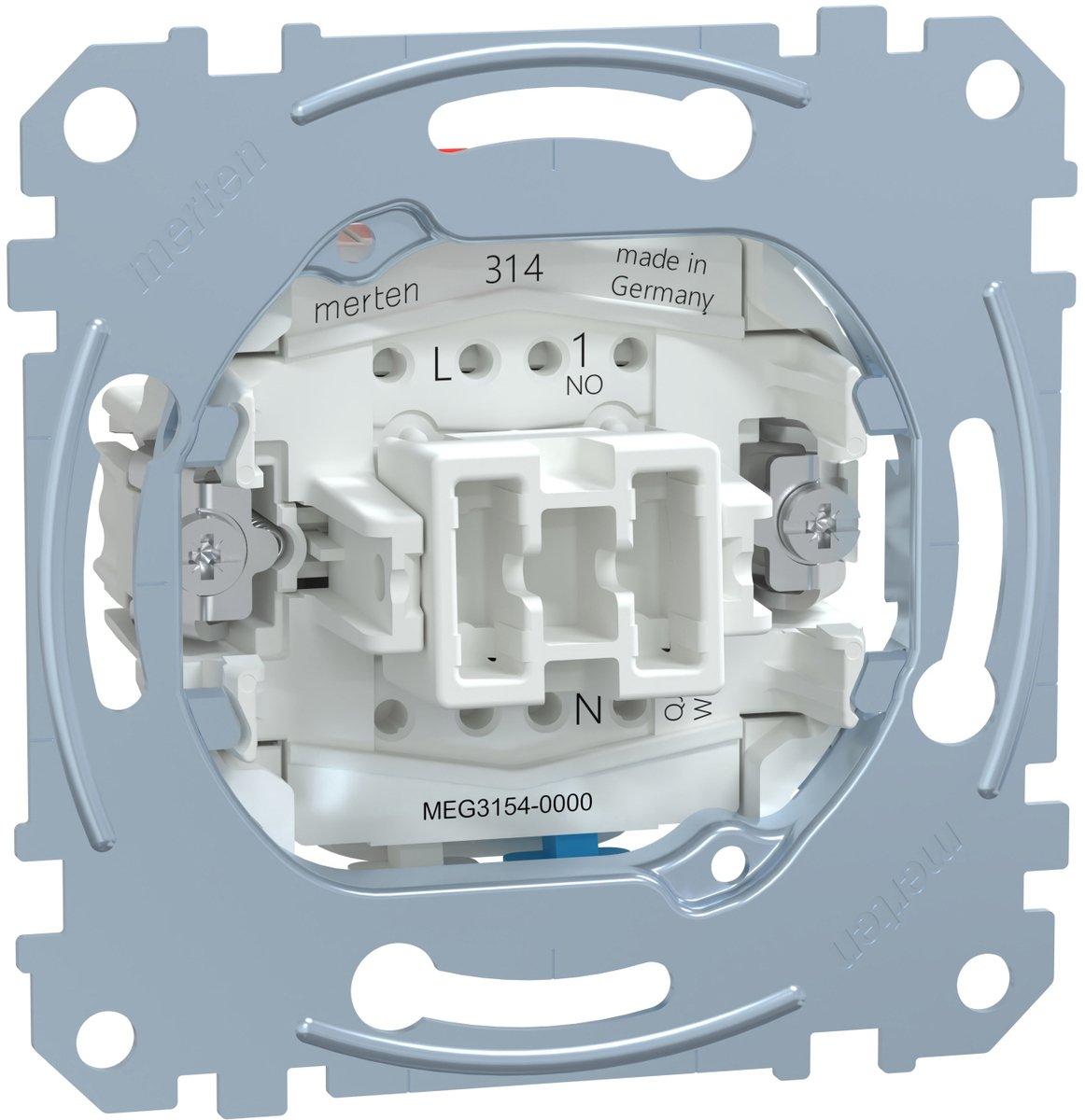 Taster-Eins. mit separatem Meldekontakt Schließer 1-polig 10 A AC StK