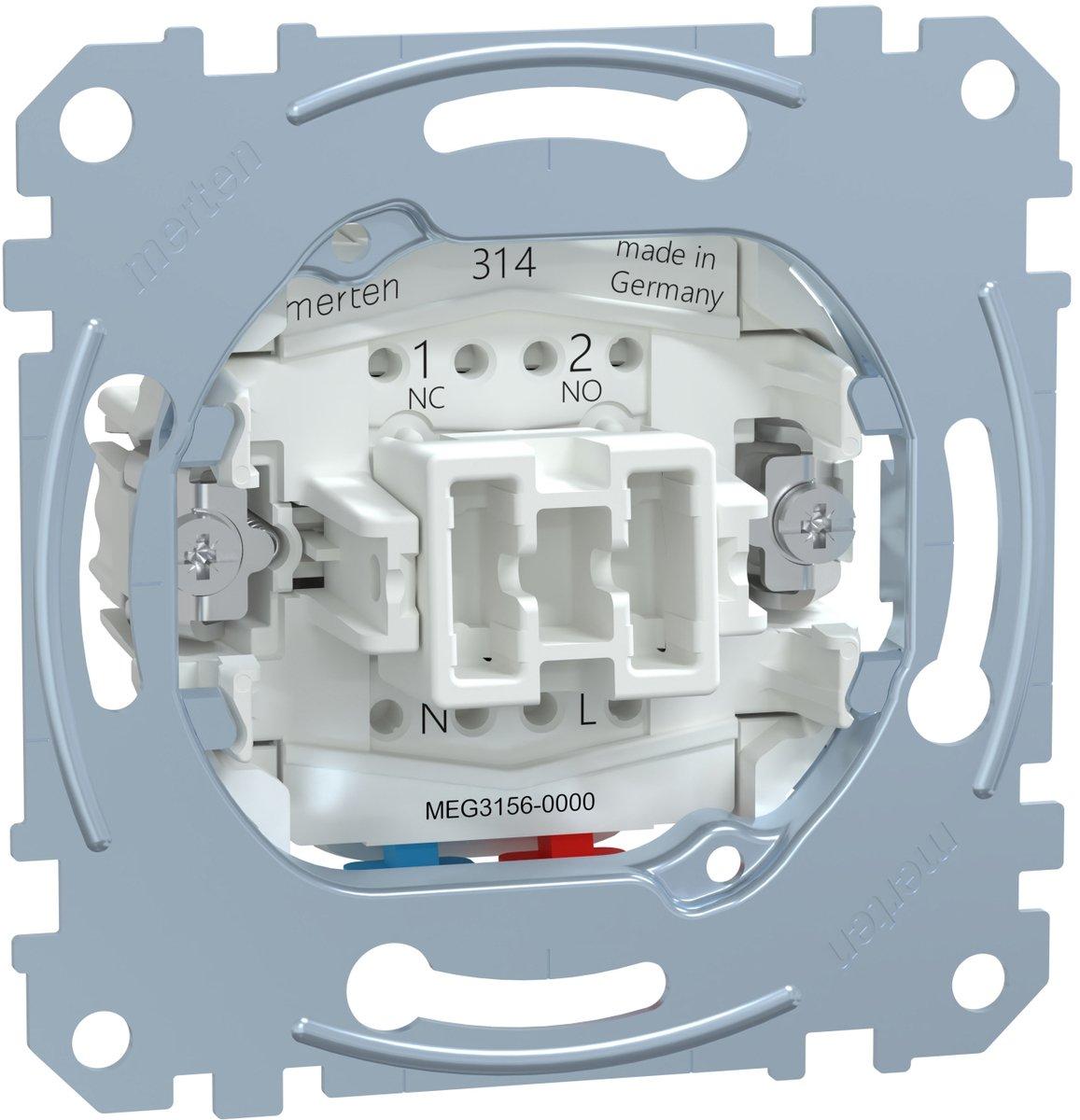 Taster-Einsatz Wechsel 1-polig 10 A AC 250 V Steckklemmen