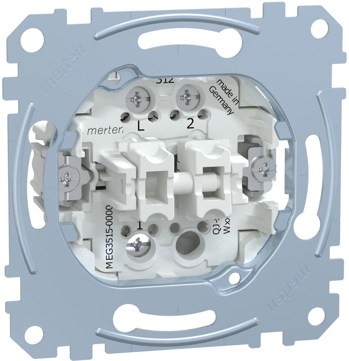 Serienschalter-Einsatz 1-polig 16 AX AC 250 V Schraub-Liftklemmen
