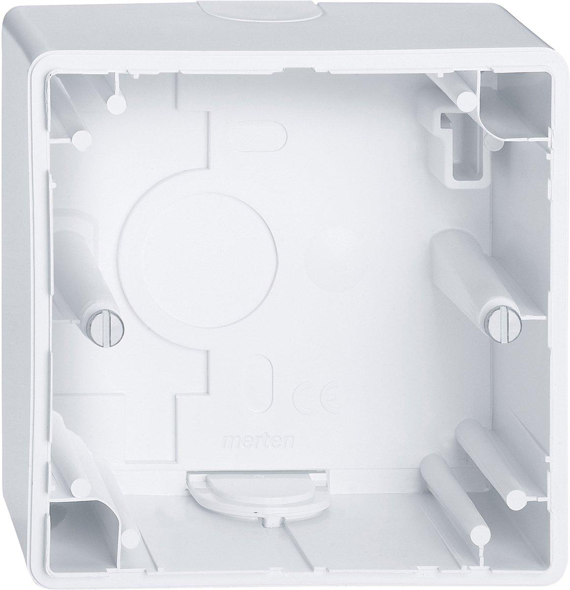 Aufputz-Gehäuse 1fach aktivweiß glänzend