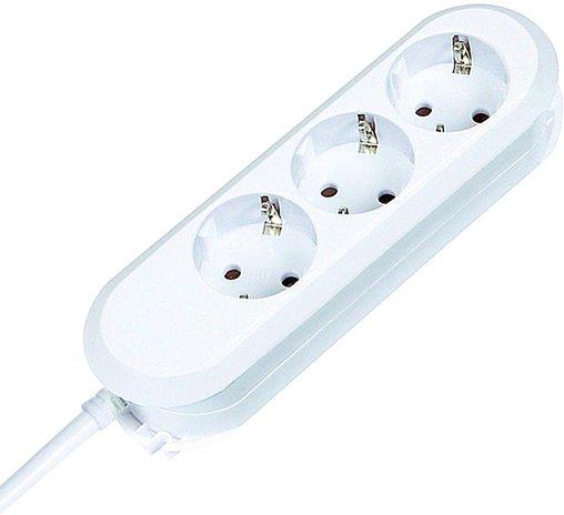 Steckdosenleiste 3 fach weiß 1,5 m Zuleitung