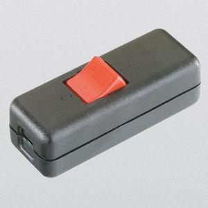 Schnur-Zwischenschalter Serie 8010 10A 250V Ausschalter 2-pol unbeleuchtet sw/rt