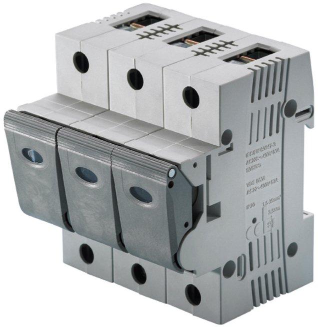 LINOCUR Neozed Lasttrennschalter D02 50A 3-polig 400VAC/65VDC mit Sicherungen