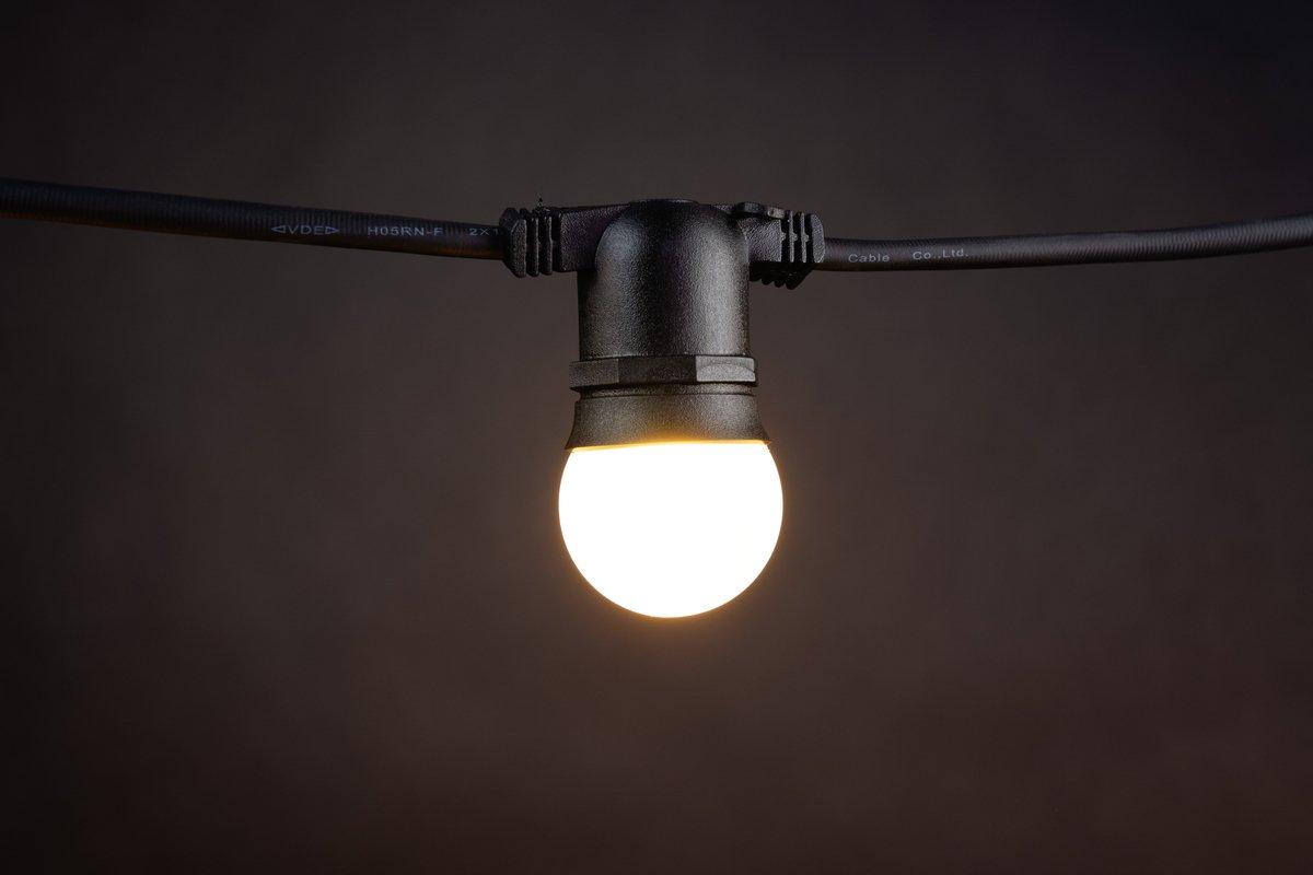 LED Deco Golf Ball E27 7 LED matt warm weiß