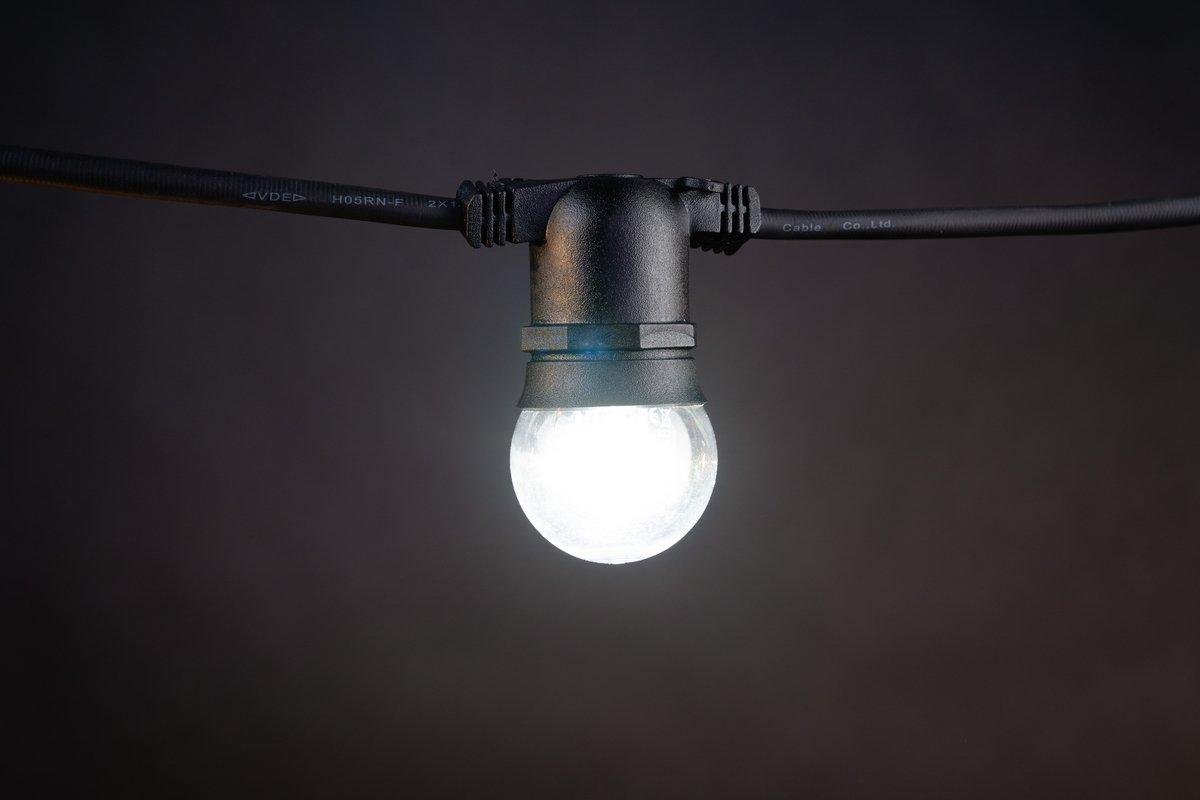 LED Deco Golf Ball E27 7 LED matt weiß